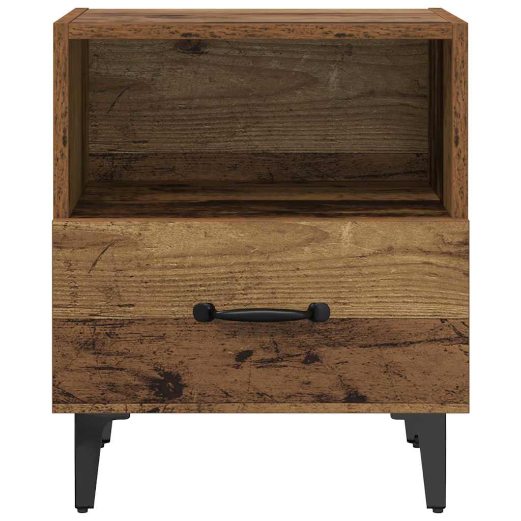 Nachttisch 2 stk. Altholz 40 x 35 x 47,5 cm Holzwerkstoff