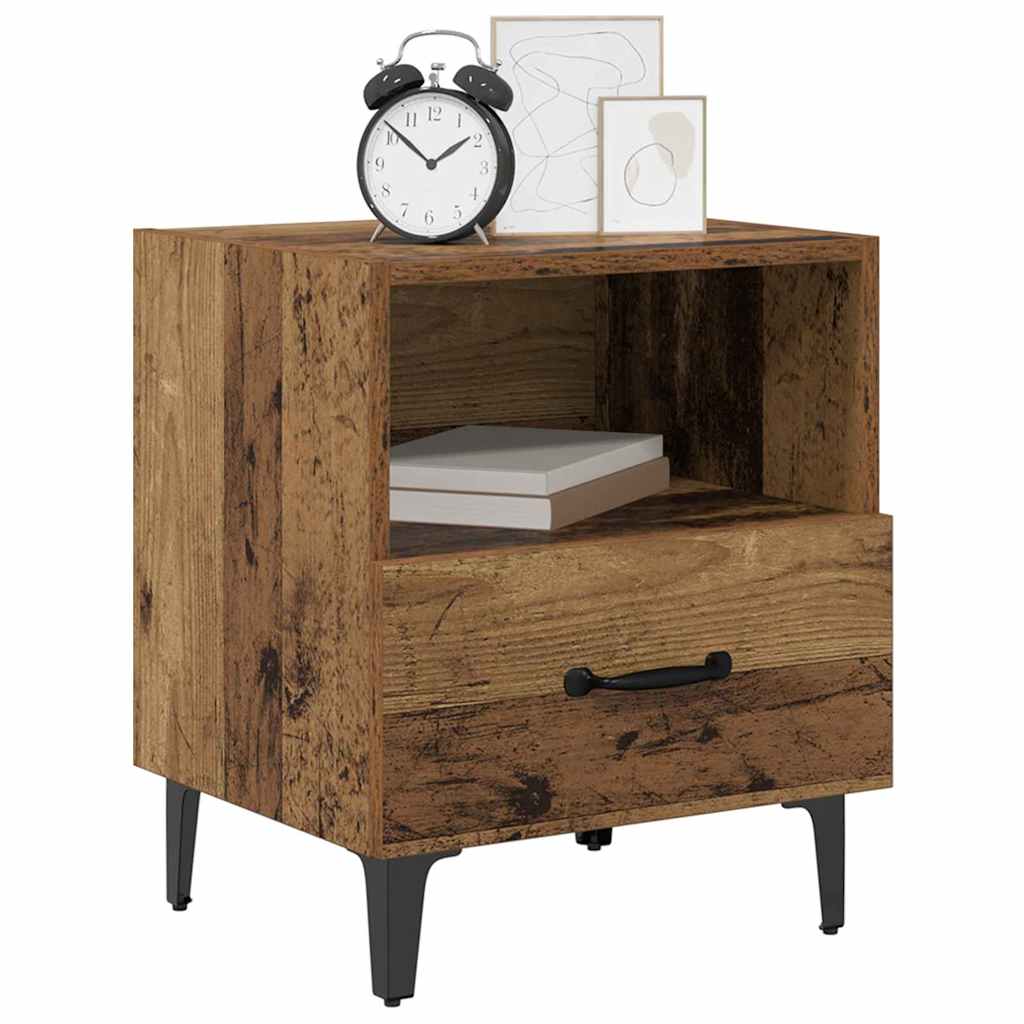 Nachttisch 2 stk. Altholz 40 x 35 x 47,5 cm Holzwerkstoff