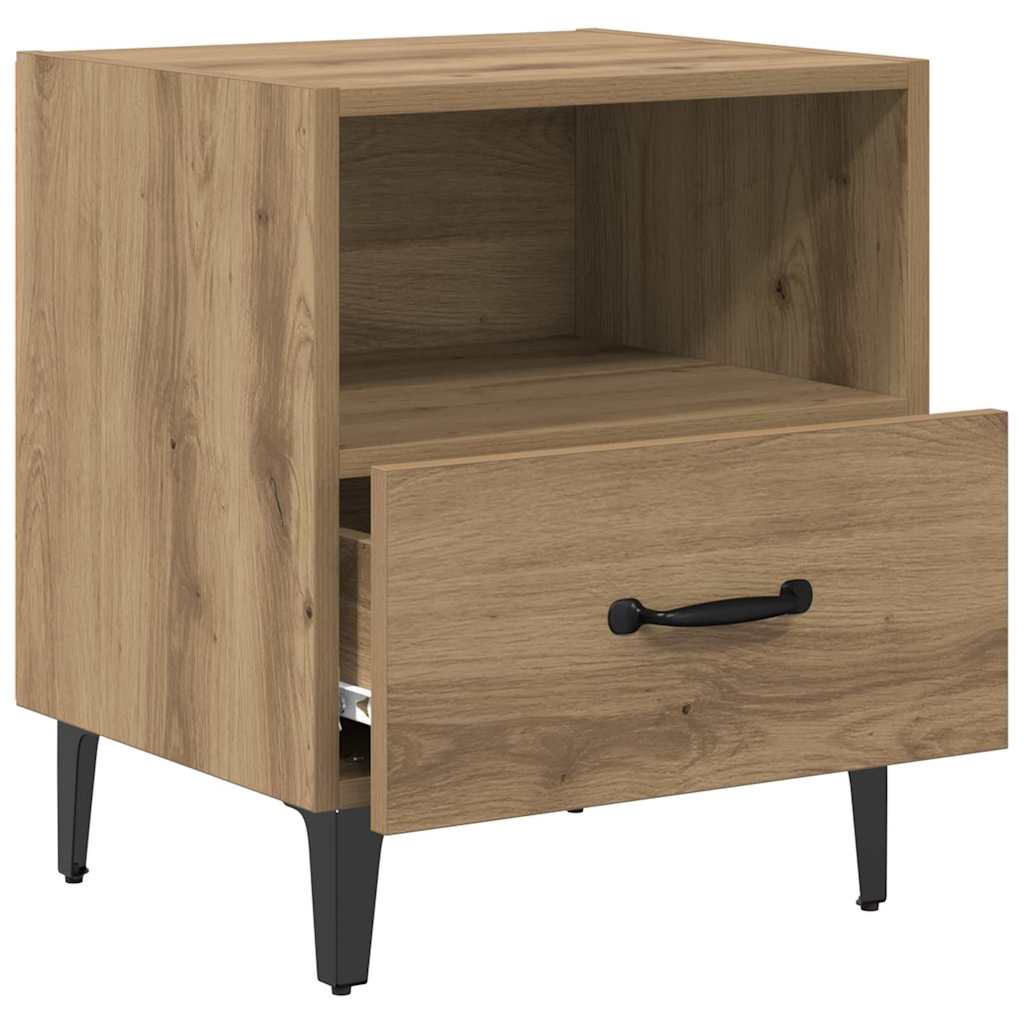 Nachttisch 2 stk. Artisan-Eiche 40 x 35 x 47,5 cm Holzwerkstoff