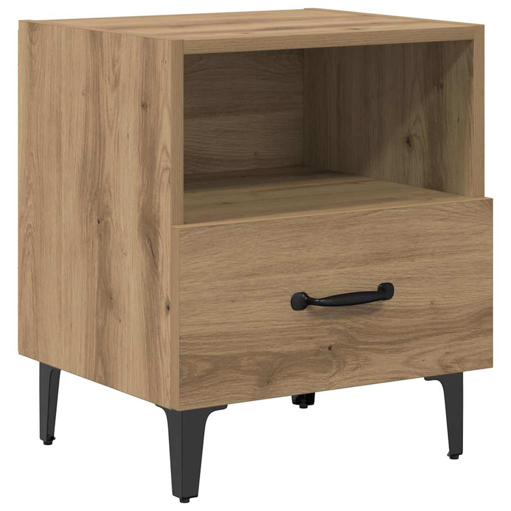 Nachttisch 2 stk. Artisan-Eiche 40 x 35 x 47,5 cm Holzwerkstoff