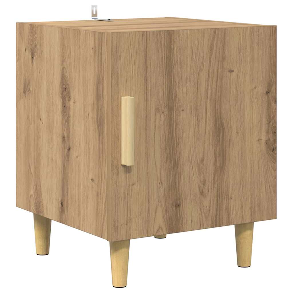 Nachttisch 2 stk. Artisan-Eiche 40 x 40 x 50 cm Holzwerkstoff