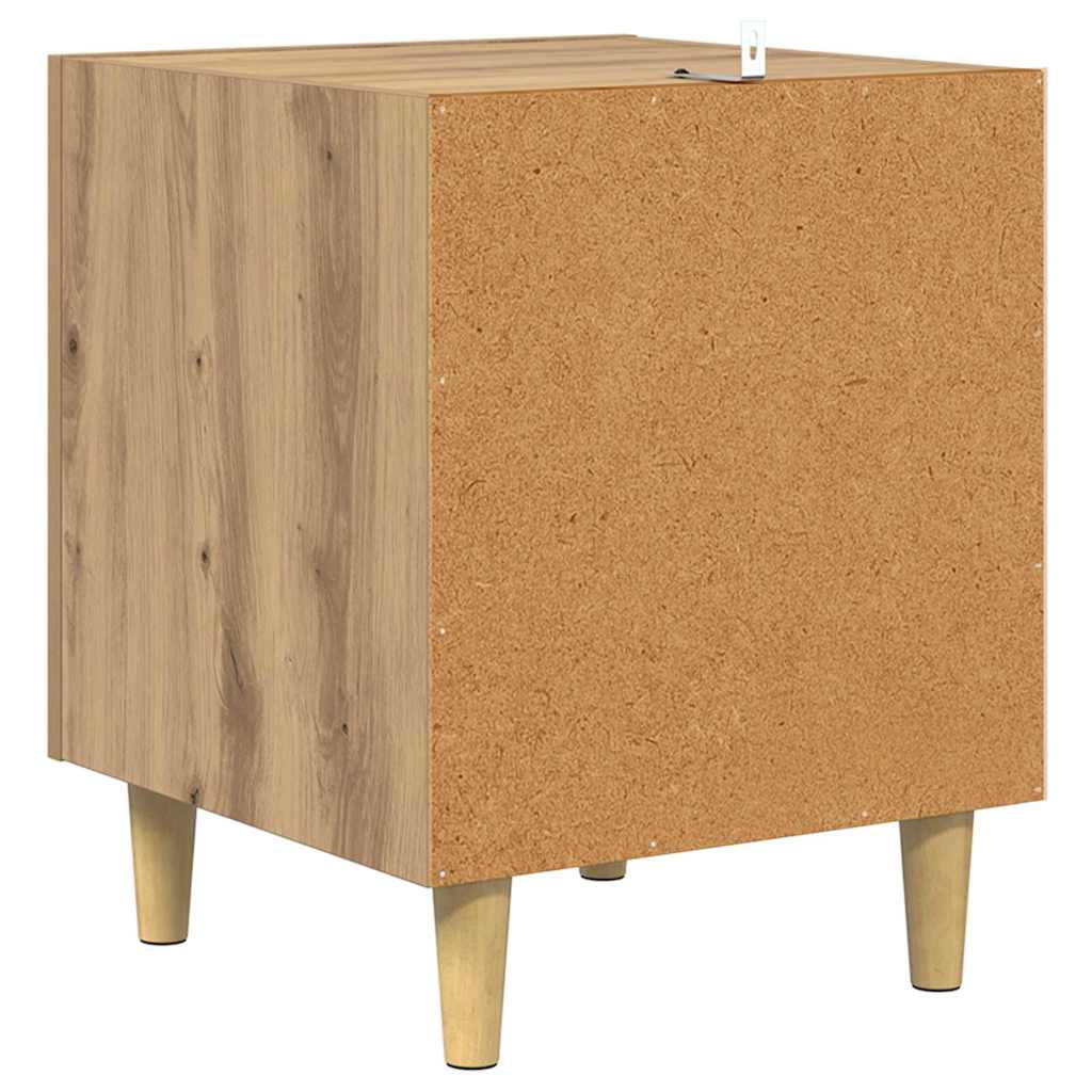 Nachttisch 2 stk. Artisan-Eiche 40 x 40 x 50 cm Holzwerkstoff