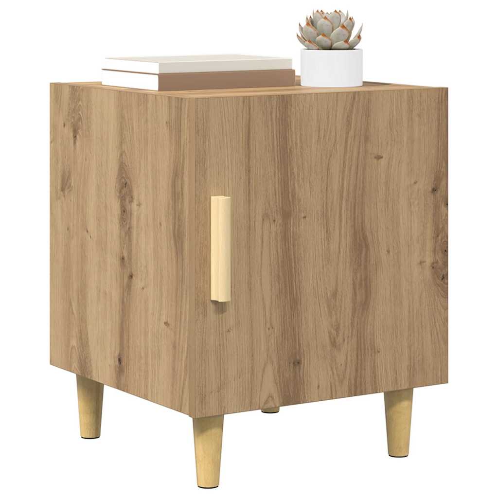 Nachttisch 2 stk. Artisan-Eiche 40 x 40 x 50 cm Holzwerkstoff