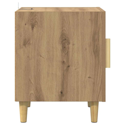 Nachttisch 2 stk. Artisan-Eiche 40 x 40 x 50 cm Holzwerkstoff