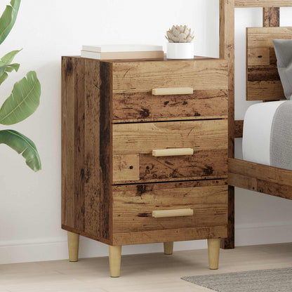 Nachttisch Altholz 40 x 40 x 66 cm Holzwerkstoff