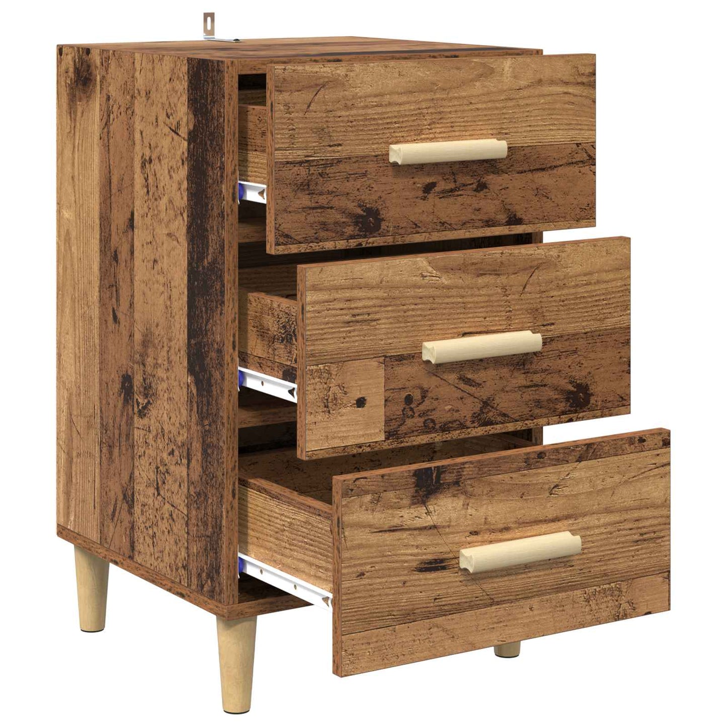 Nachttisch Altholz 40 x 40 x 66 cm Holzwerkstoff