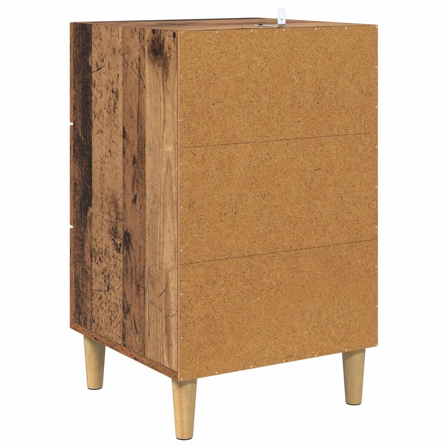 Nachttisch Altholz 40 x 40 x 66 cm Holzwerkstoff