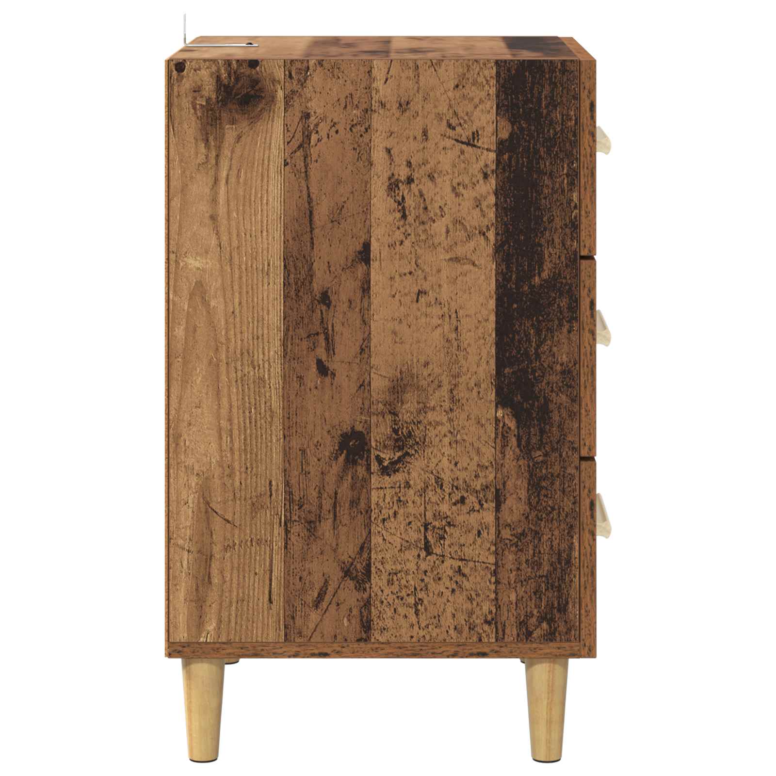 Nachttisch Altholz 40 x 40 x 66 cm Holzwerkstoff