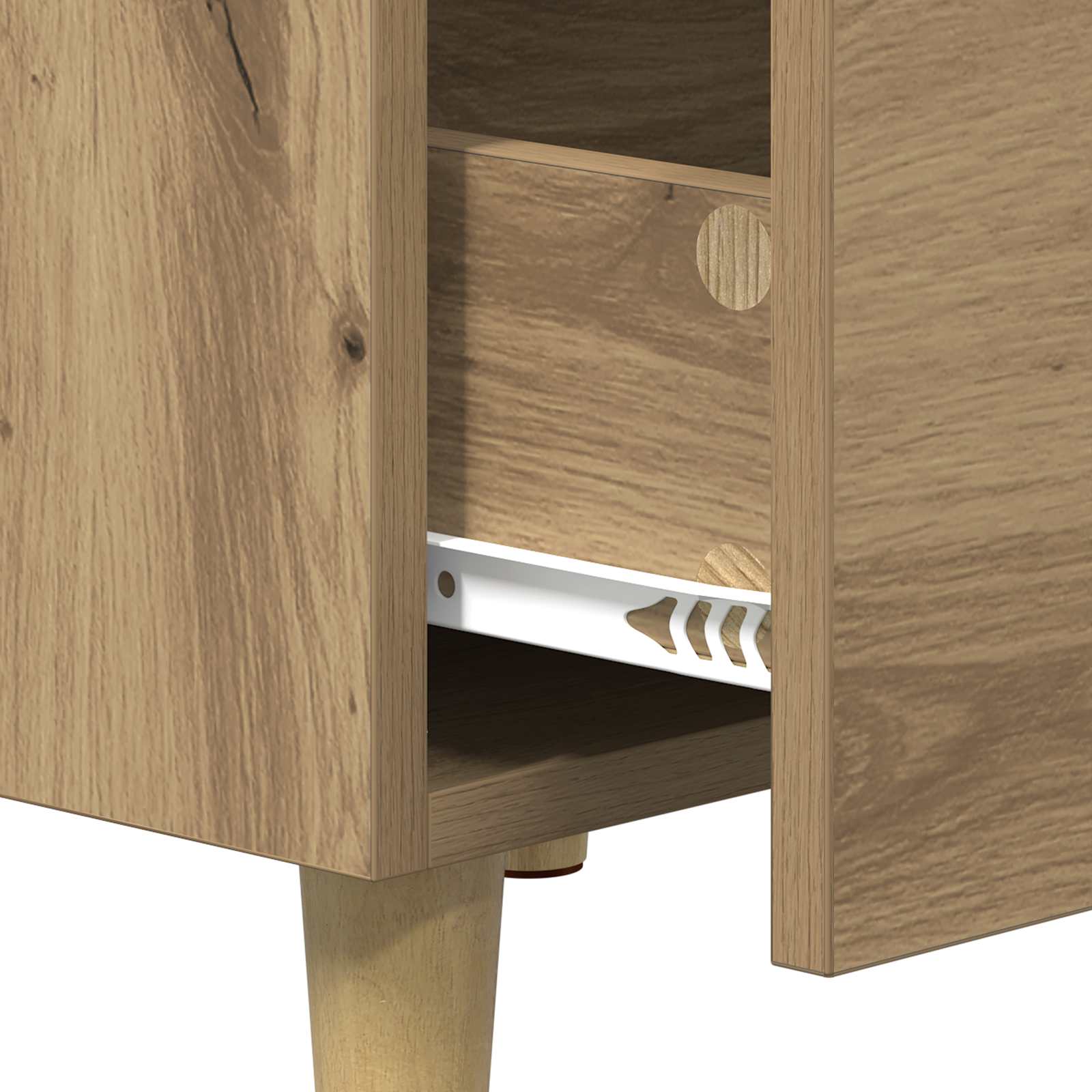 Nachttisch Artisan-Eiche 40 x 40 x 66 cm Holzwerkstoff