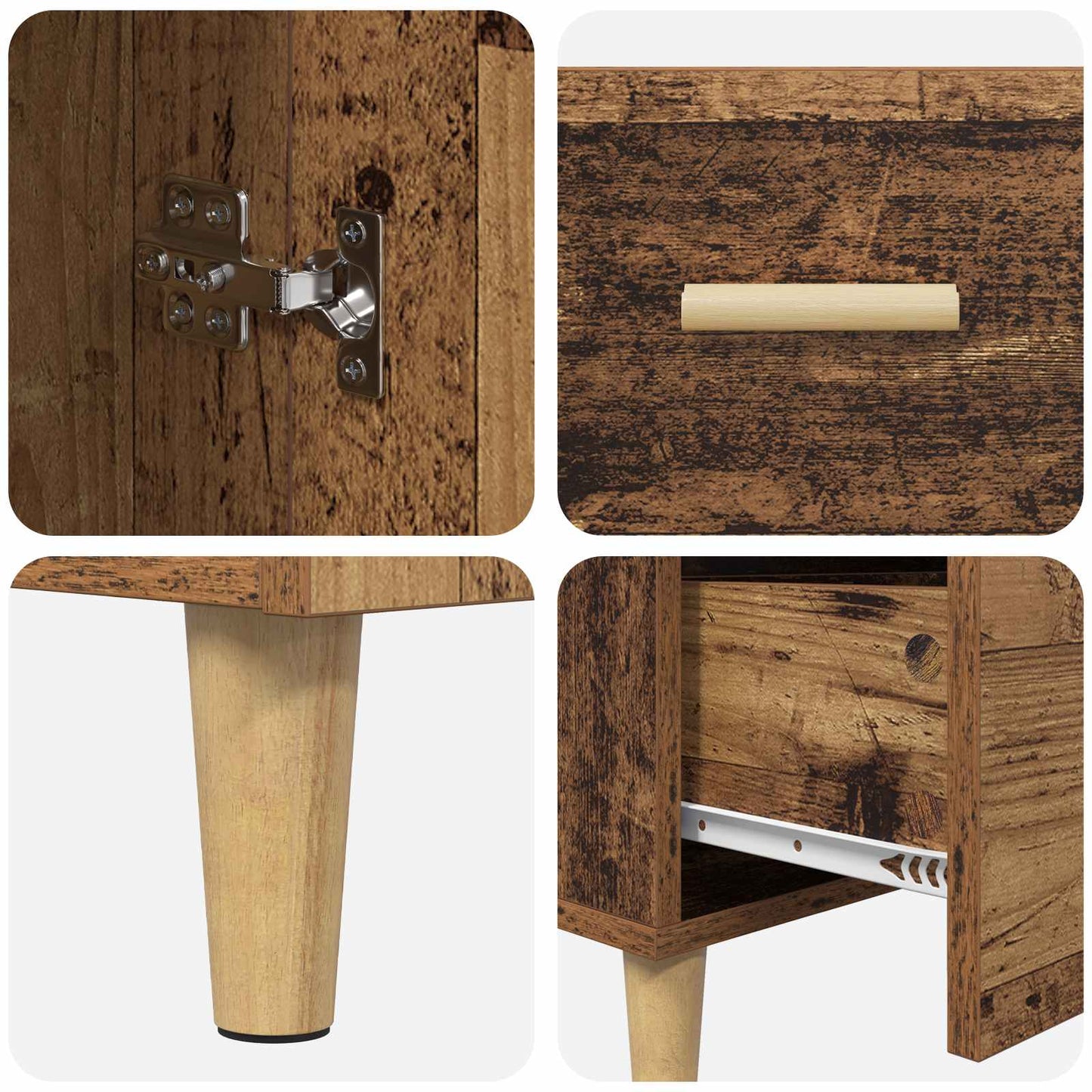 Sideboard Altholz 34 x 69,5 x 90 cm Holzwerkstoff