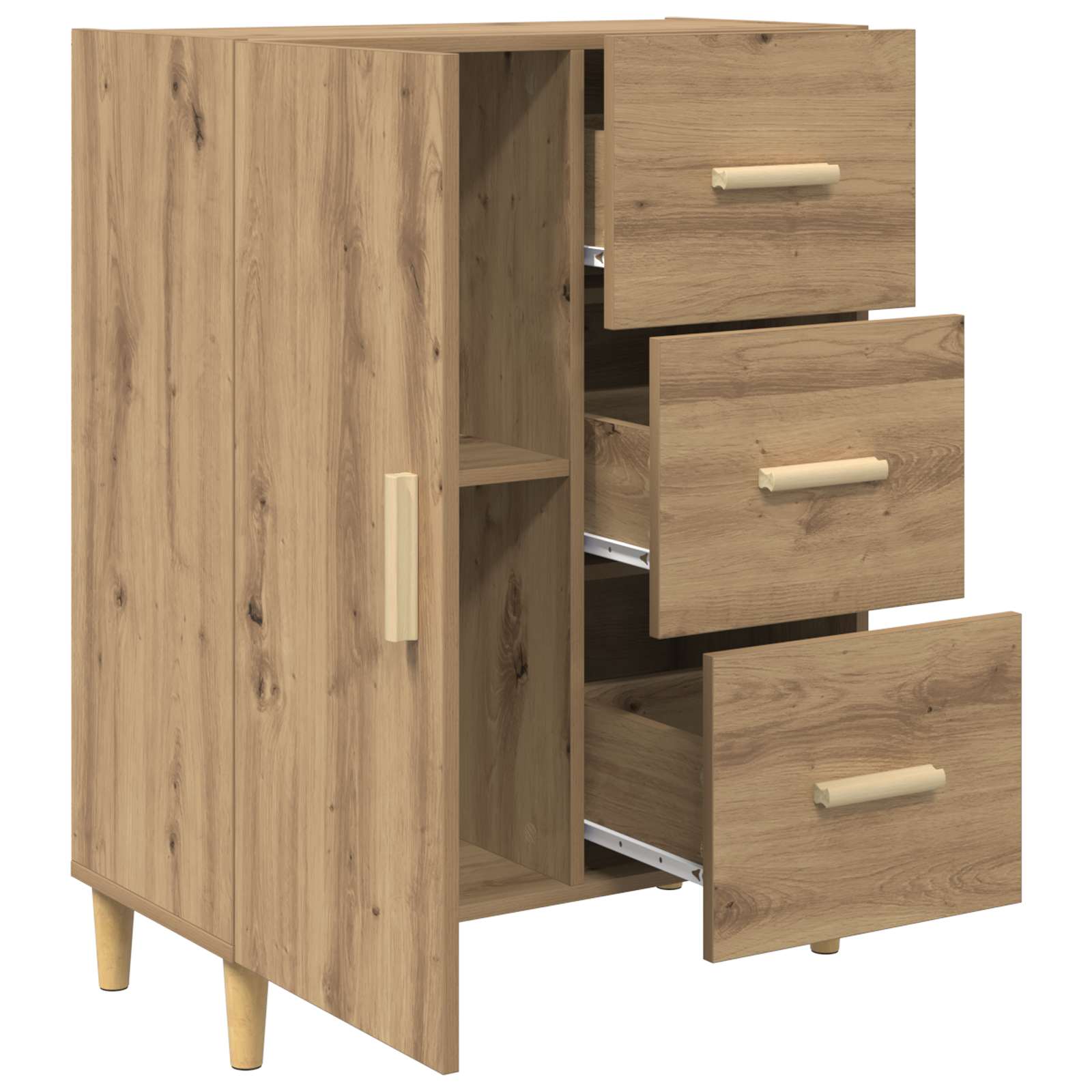 Sideboard Artisan-Eiche 34 x 69,5 x 90 cm Holzwerkstoff