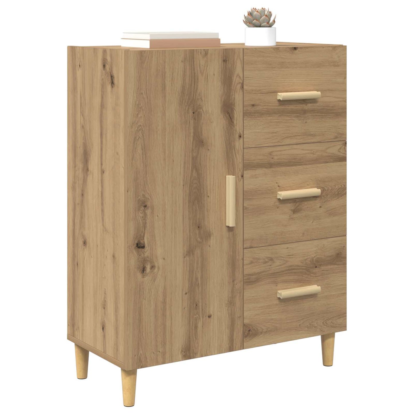 Sideboard Artisan-Eiche 34 x 69,5 x 90 cm Holzwerkstoff
