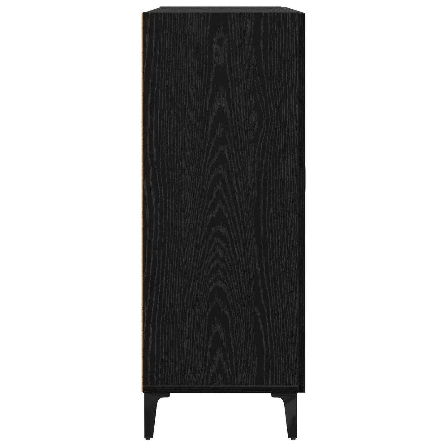 Sideboard Schwarz Eichen-Optik 69,5 x 34 x 90 cm Holzwerkstoff