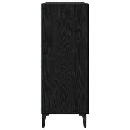 Sideboard Schwarz Eichen-Optik 69,5 x 34 x 90 cm Holzwerkstoff