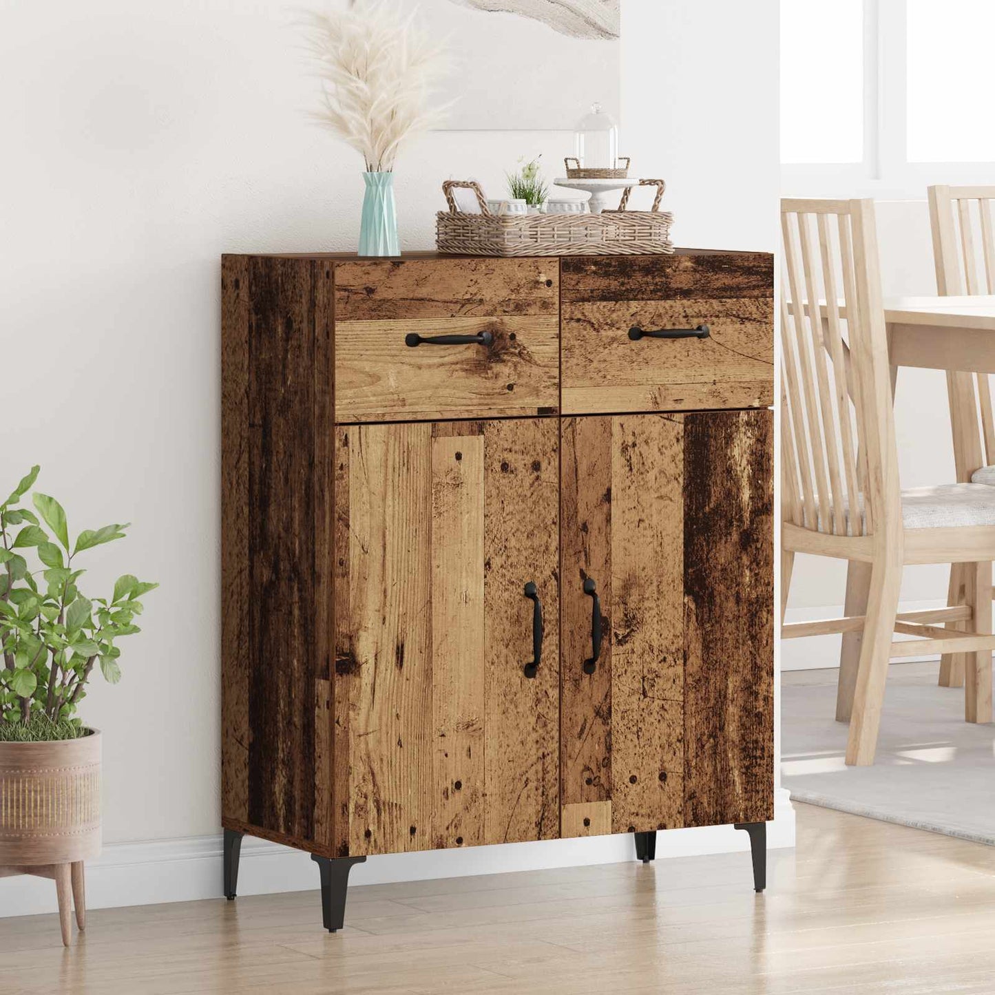 Sideboard Altholz 69,5 x 34 x 90 cm Holzwerkstoff