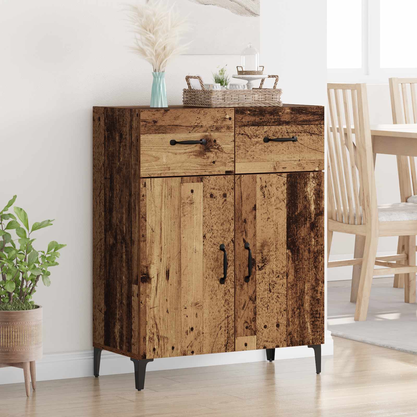 Sideboard Altholz 69,5 x 34 x 90 cm Holzwerkstoff