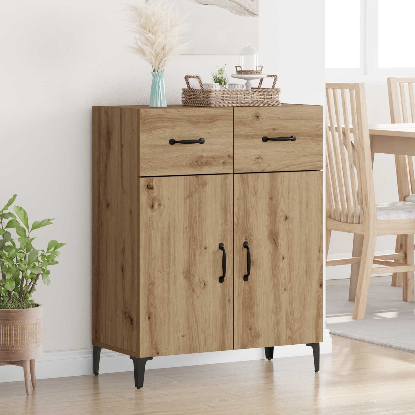 Sideboard Artisan-Eiche 69,5 x 34 x 90 cm Holzwerkstoff