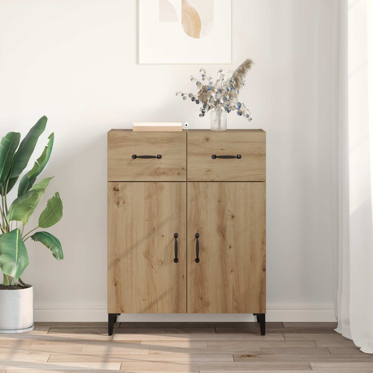 Sideboard Artisan-Eiche 69,5 x 34 x 90 cm Holzwerkstoff