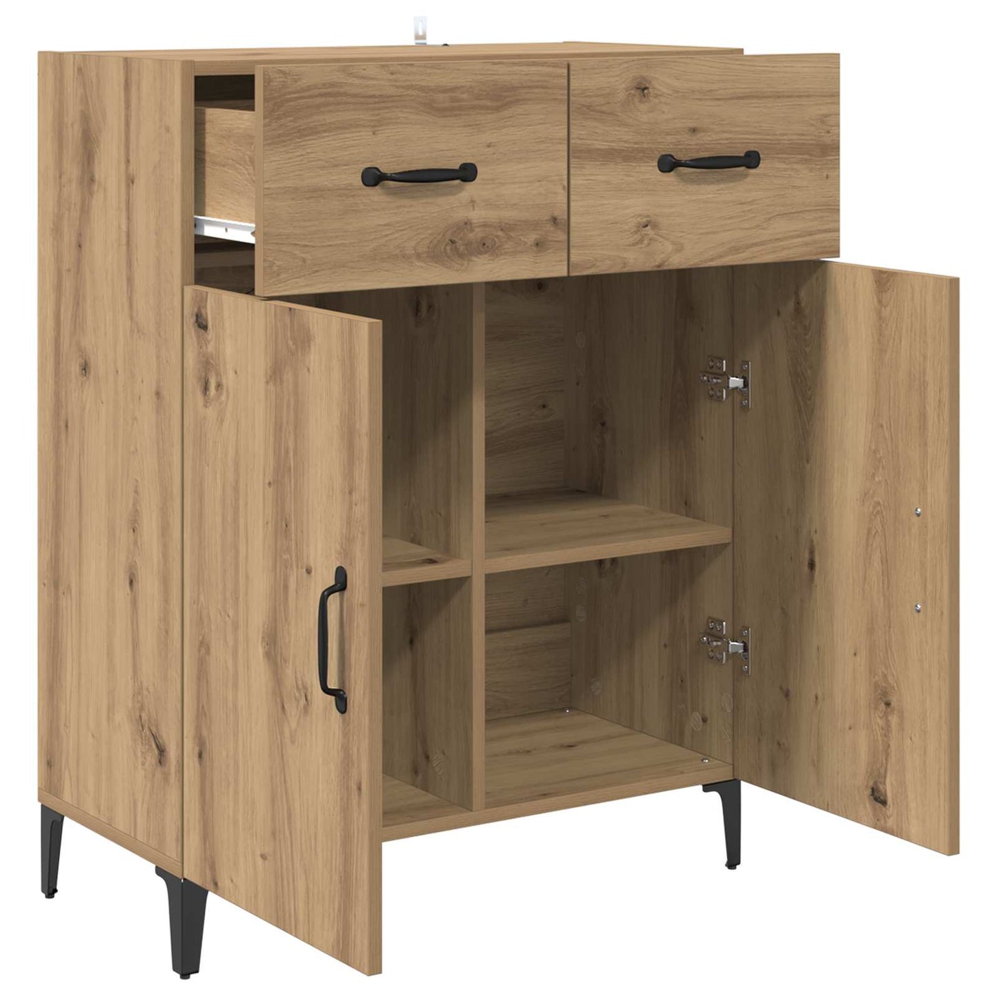 Sideboard Artisan-Eiche 69,5 x 34 x 90 cm Holzwerkstoff