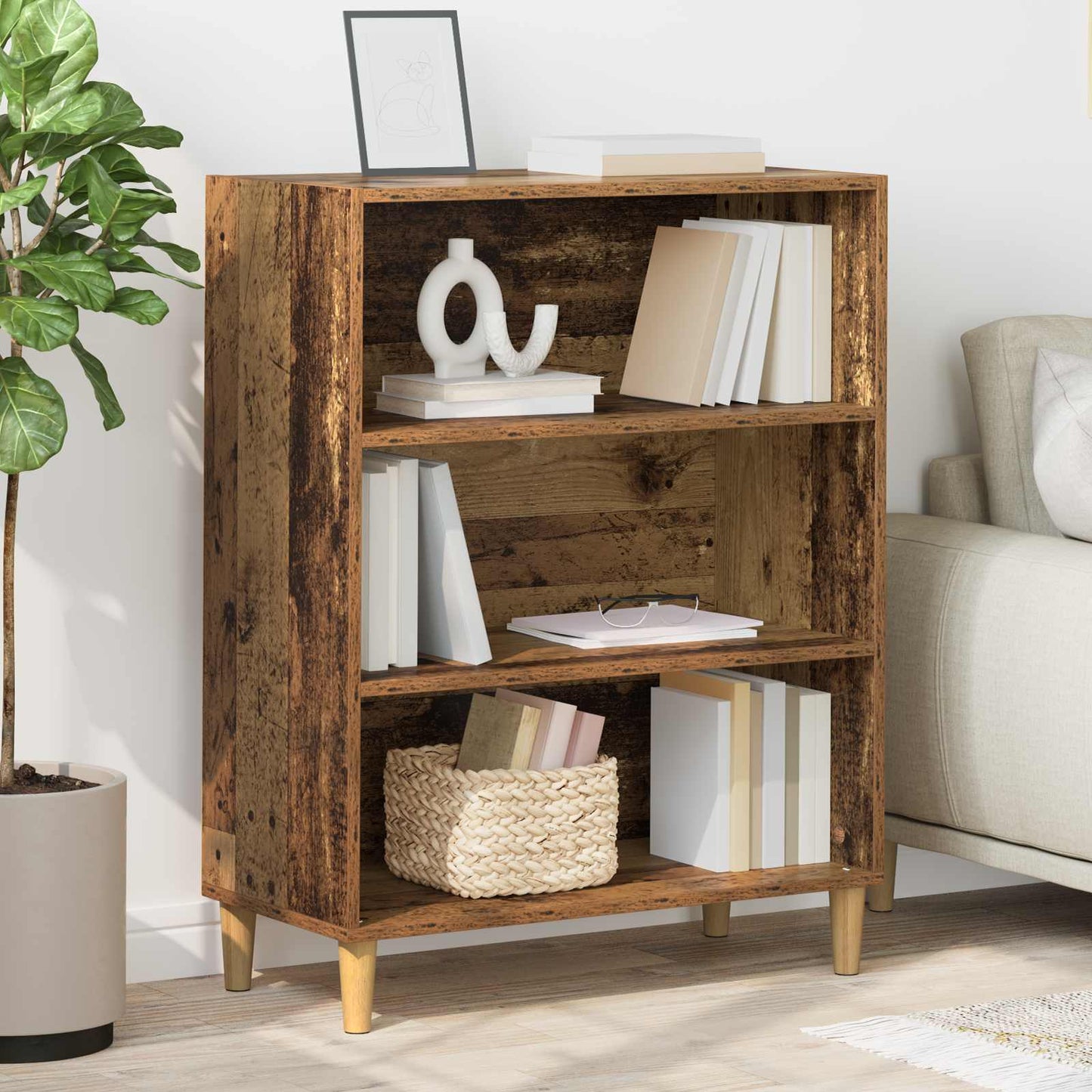 Sideboard Altholz 69,5 x 32,5 x 90 cm Holzwerkstoff