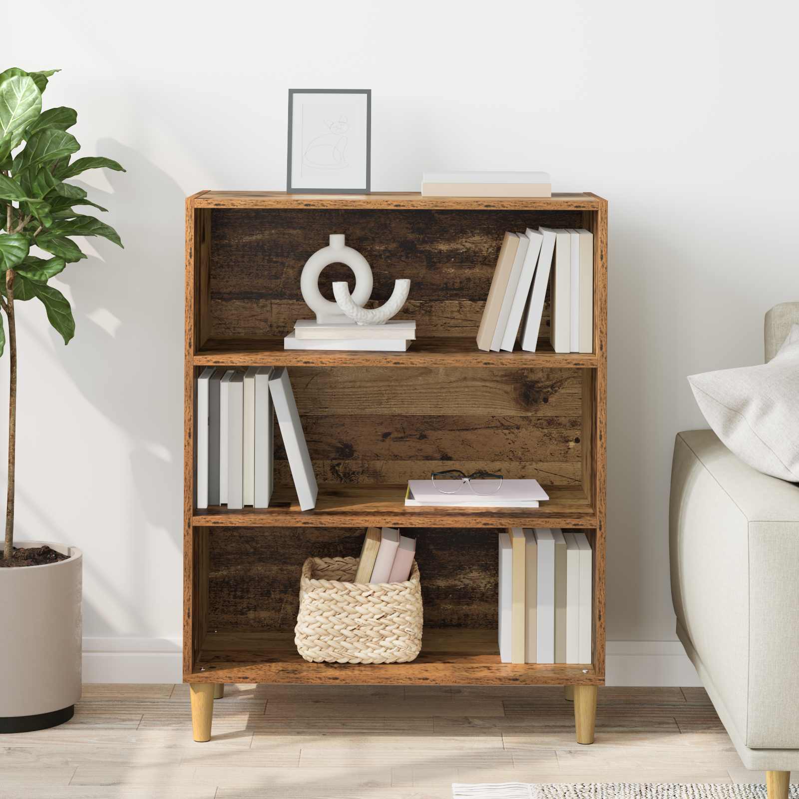 Sideboard Altholz 69,5 x 32,5 x 90 cm Holzwerkstoff