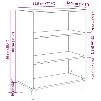 Sideboard Artisan-Eiche 69,5 x 32,5 x 90 cm Holzwerkstoff
