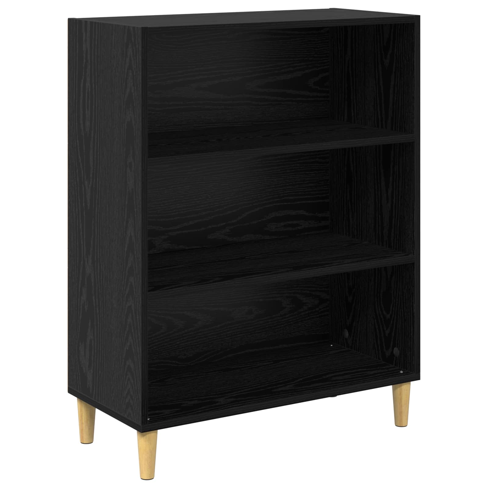Sideboard Schwarz Eichen-Optik 69,5 x 32,5 x 90 cm