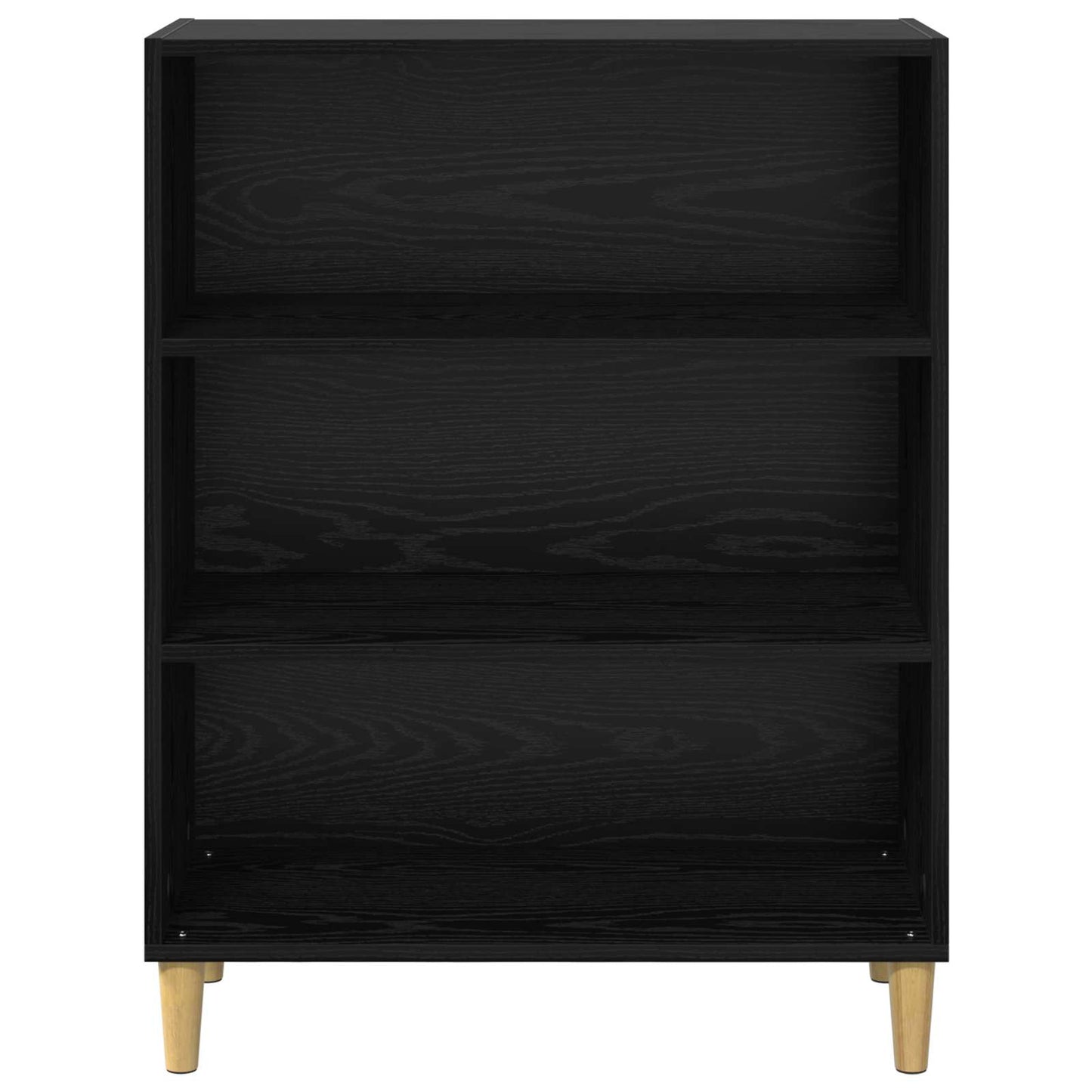 Sideboard Schwarz Eichen-Optik 69,5 x 32,5 x 90 cm