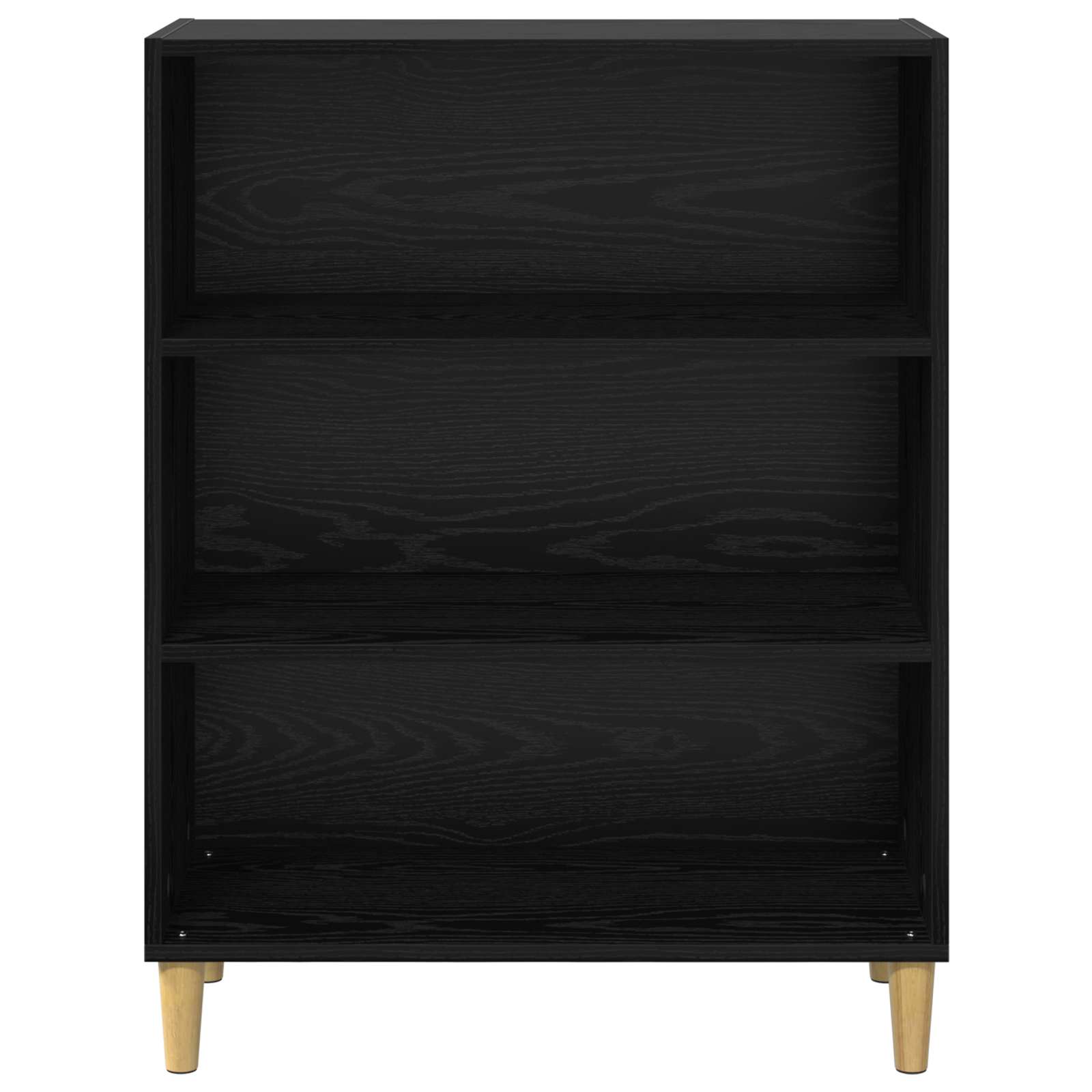 Sideboard Schwarz Eichen-Optik 69,5 x 32,5 x 90 cm