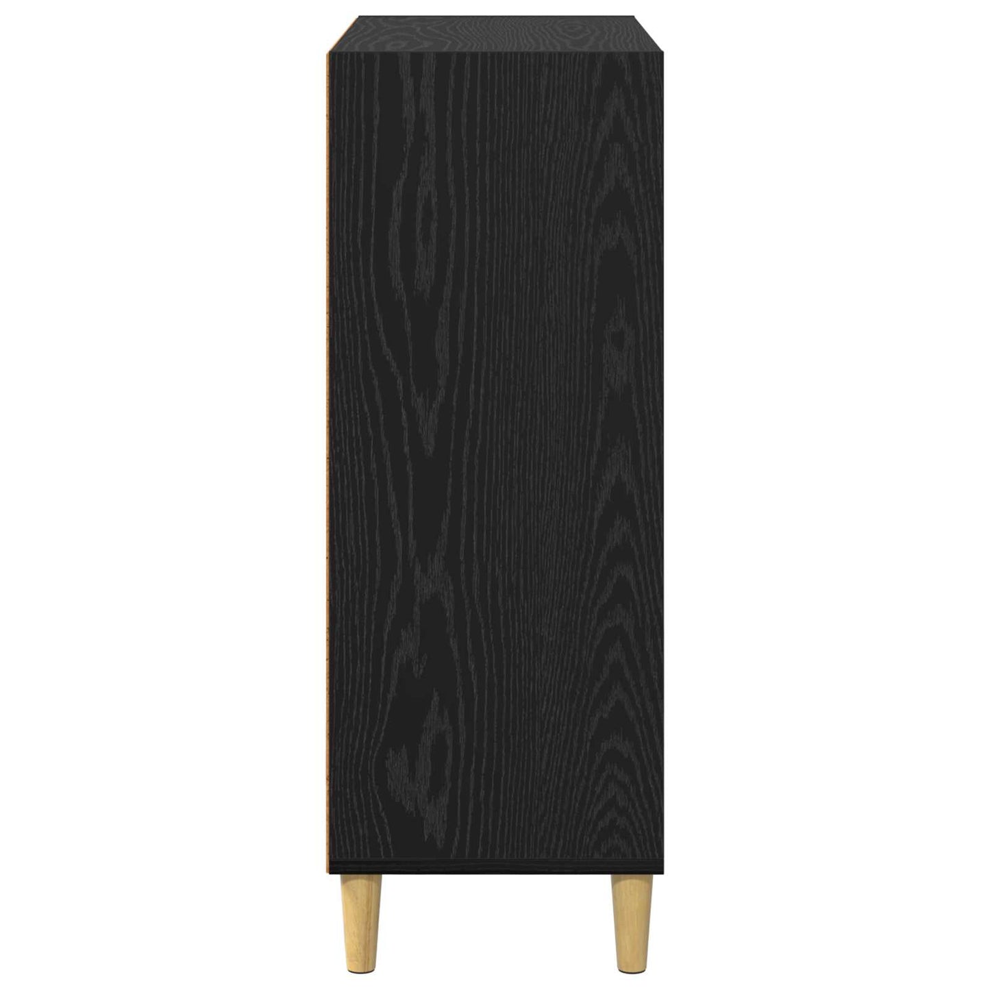 Sideboard Schwarz Eichen-Optik 69,5 x 32,5 x 90 cm