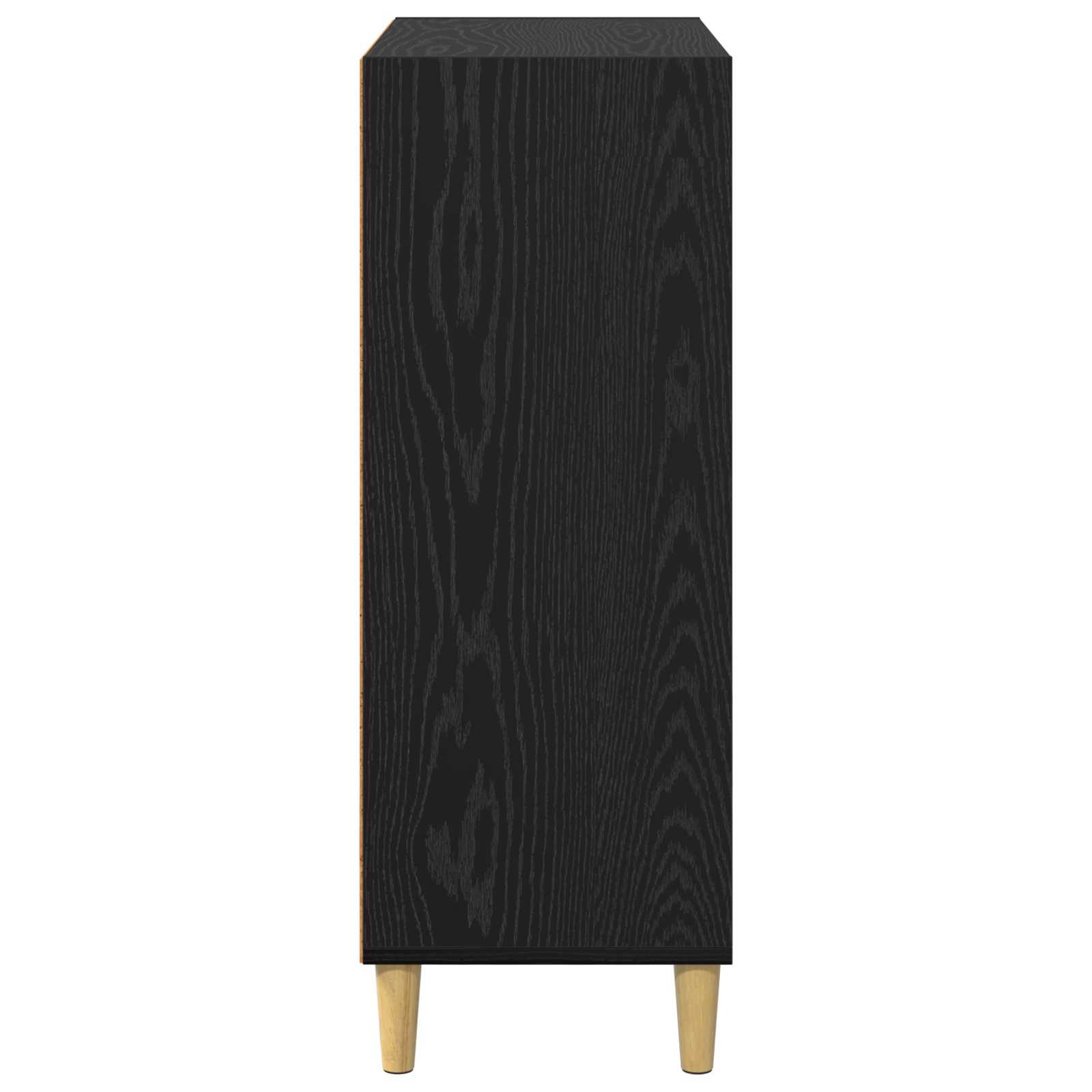 Sideboard Schwarz Eichen-Optik 69,5 x 32,5 x 90 cm