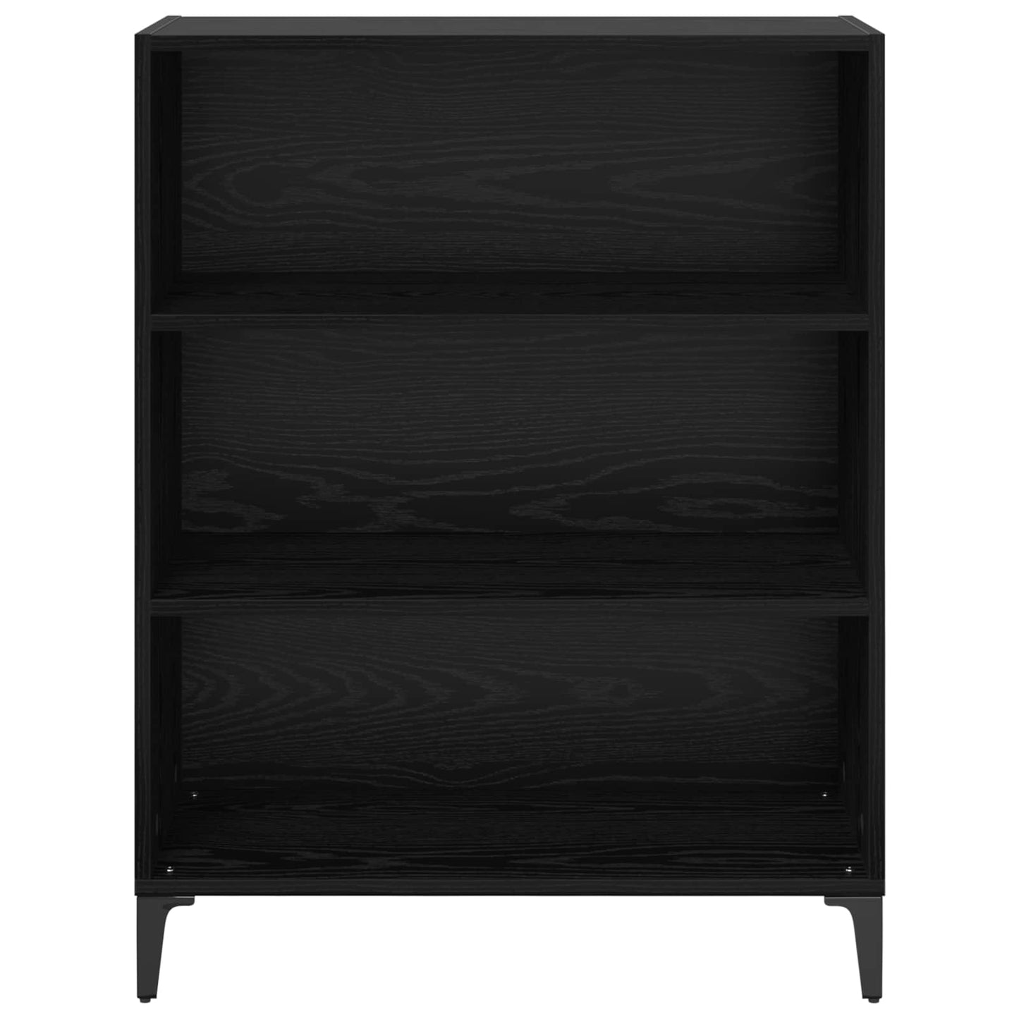 Sideboard Schwarz Eichen-Optik 69,5 x 32,5 x 90 cm