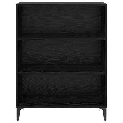 Sideboard Schwarz Eichen-Optik 69,5 x 32,5 x 90 cm