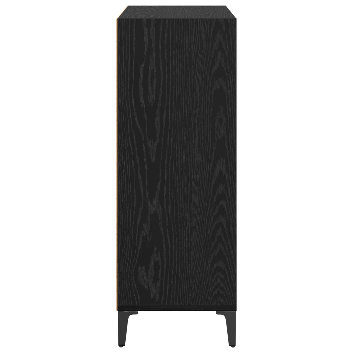 Sideboard Schwarz Eichen-Optik 69,5 x 32,5 x 90 cm