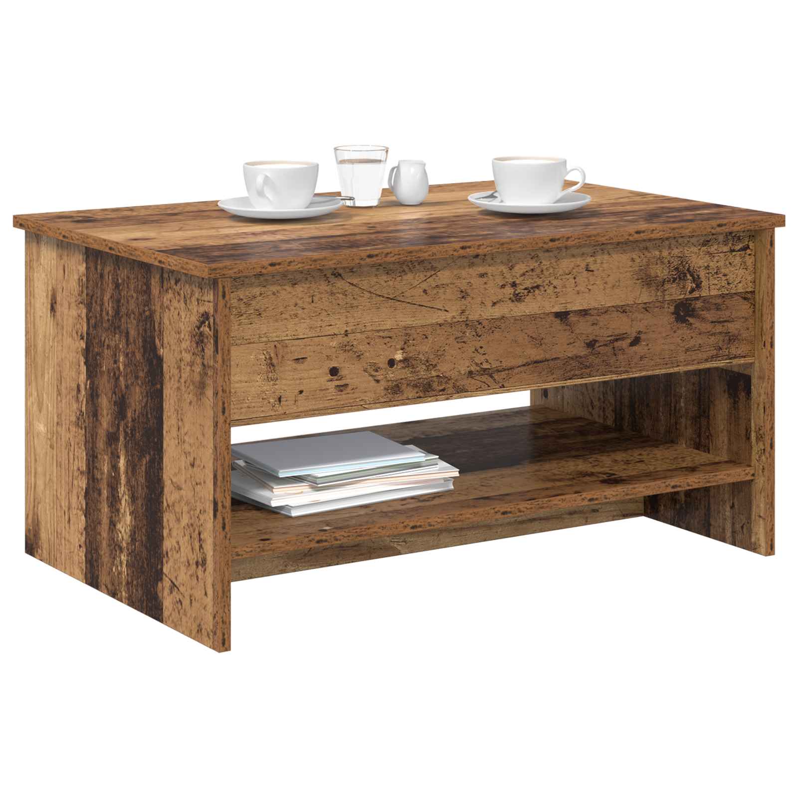 Couchtisch Altholz 80 x 50,5 x 41,5 cm Holzwerkstoff