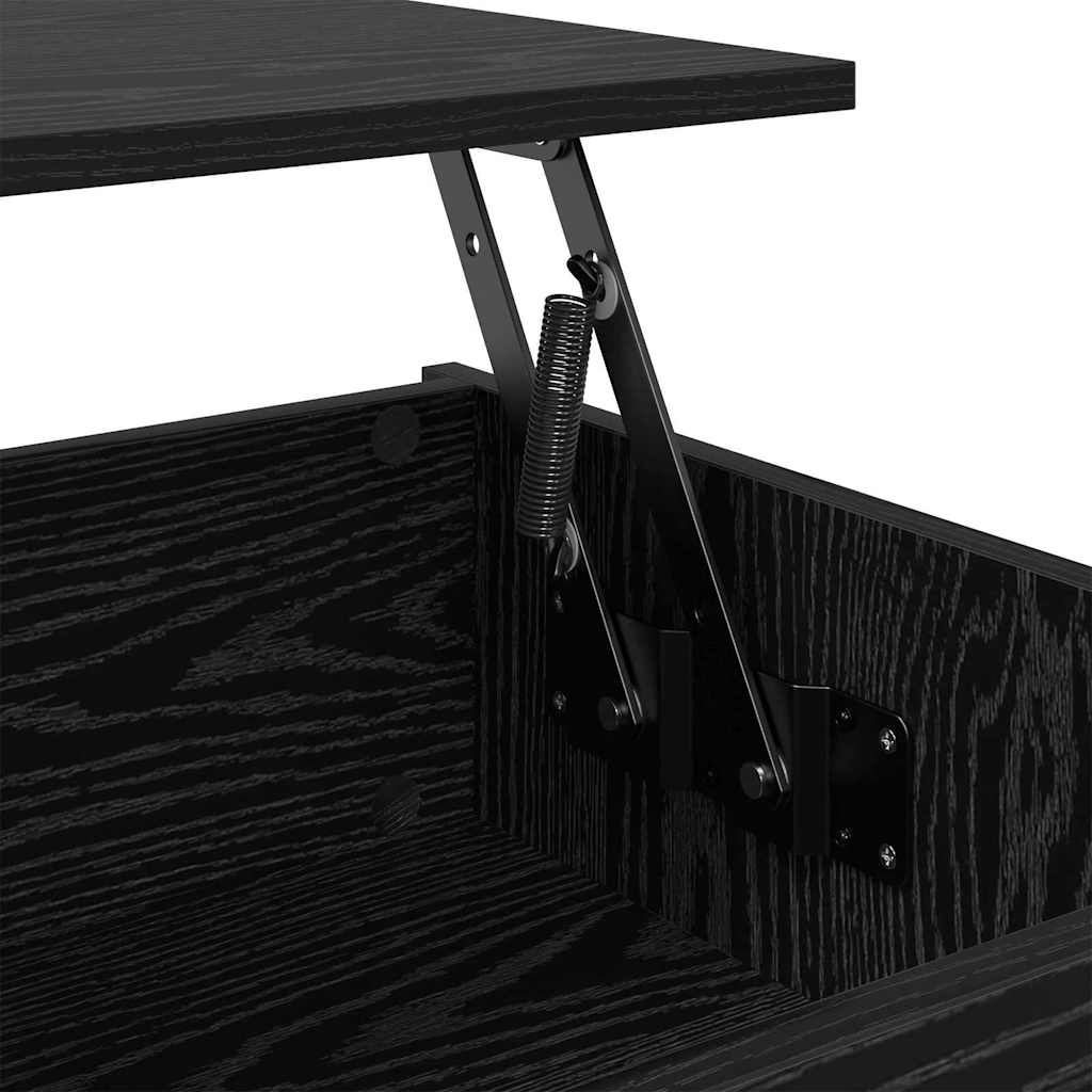 Couchtisch Schwarz Eichen-Optik 80 x 50.5 x 41.5 cm