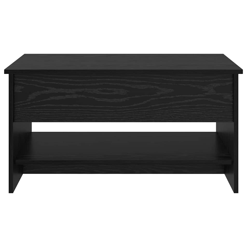 Couchtisch Schwarz Eichen-Optik 80 x 50.5 x 41.5 cm