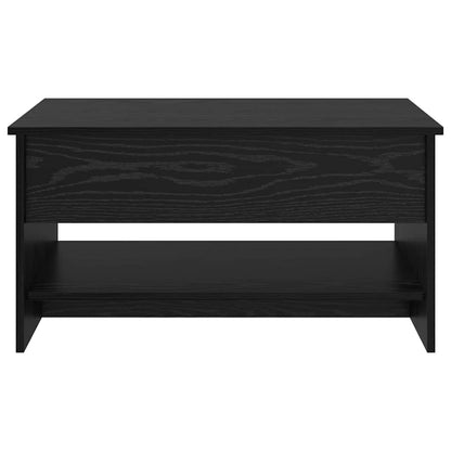 Couchtisch Schwarz Eichen-Optik 80 x 50,5 x 41,5 cm