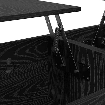 Couchtisch Schwarz Eichen-Optik 102 x 50,5 x 46,5 cm