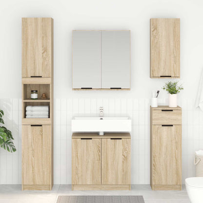 Badezimmerschrank Sonoma-Eiche 64,5 x 33,5 x 59 cm