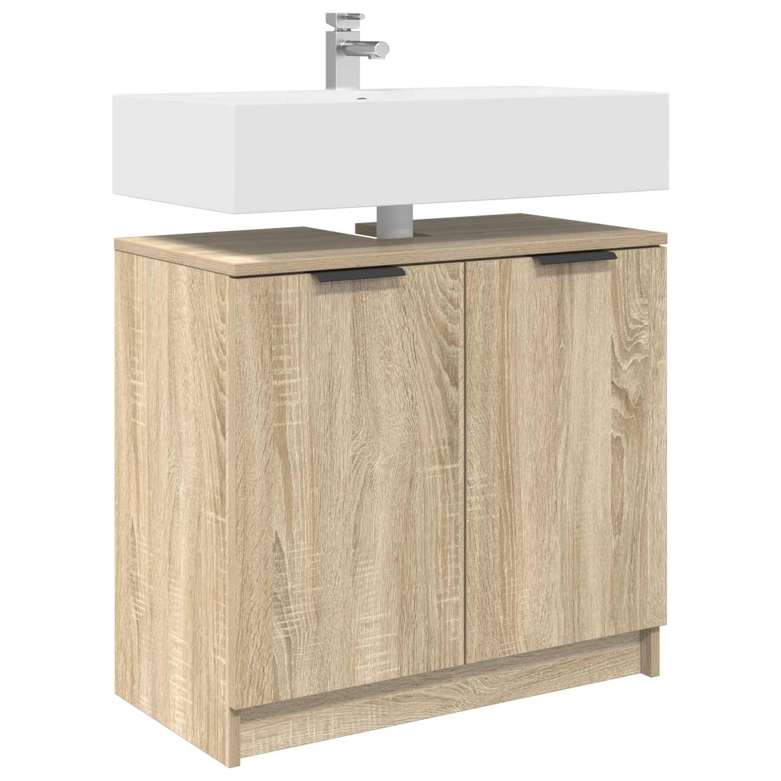 Badezimmerschrank Sonoma-Eiche 64,5 x 33,5 x 59 cm