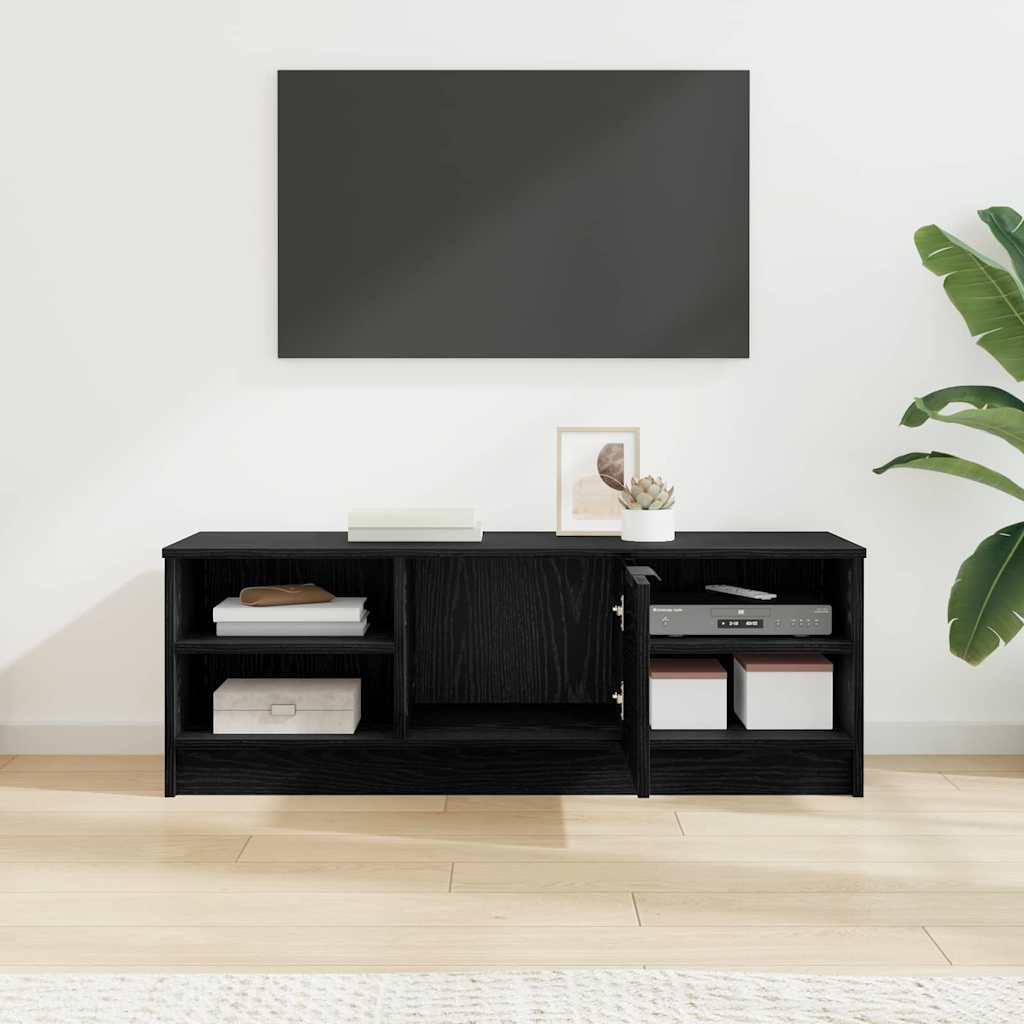 TV-Schränk 102 x 35 x 36,5 cm Schwarz Eichen-Optik