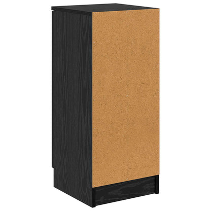 Sideboard Schwarz Eichen-Optik 30 x 30 x 70 cm Holzwerkstoff