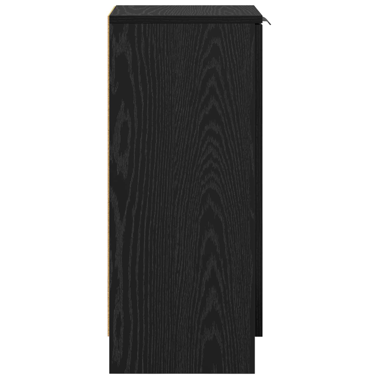 Sideboard Schwarz Eichen-Optik 30 x 30 x 70 cm Holzwerkstoff