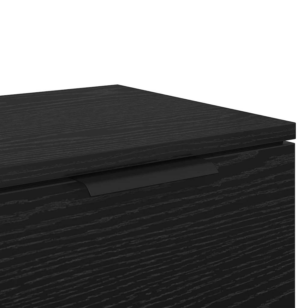 Nachttisch Schwarz Eichen-Optik 34 x 30 x 20 cm Holzwerkstoff