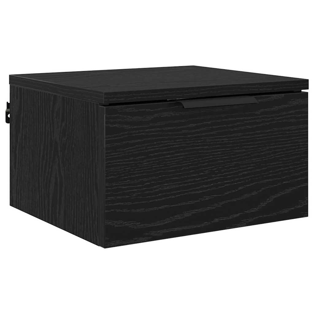 Nachttisch Schwarz Eichen-Optik 34 x 30 x 20 cm Holzwerkstoff