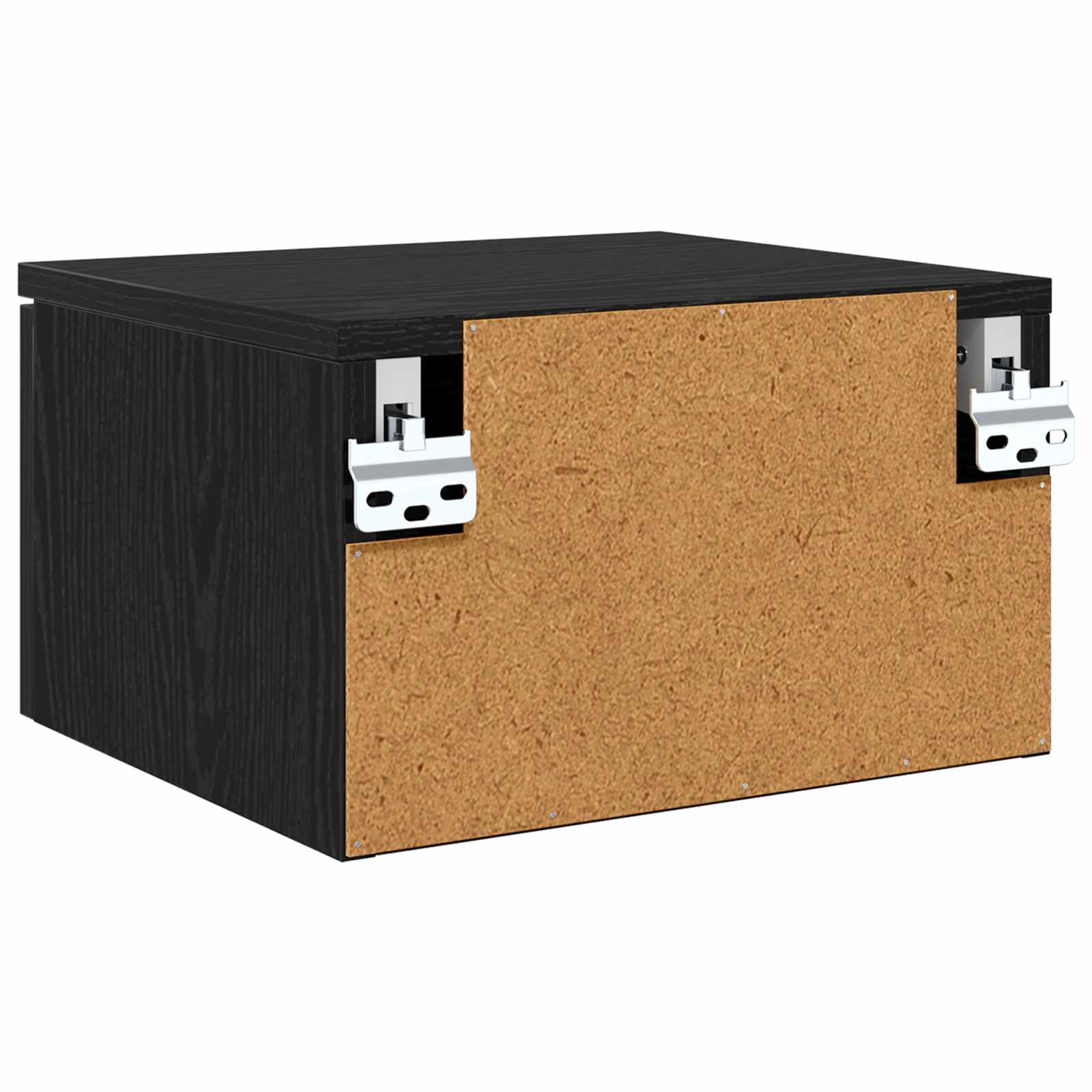 Nachttisch Schwarz Eichen-Optik 34 x 30 x 20 cm Holzwerkstoff