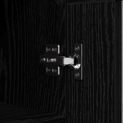 Sideboard Schwarz Eichen-Optik 69,5 x 34 x 90 cm