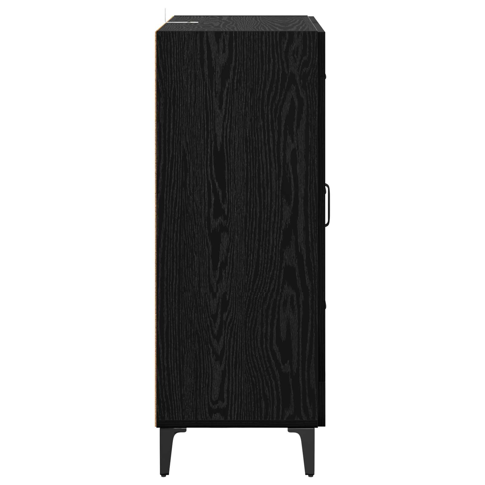 Sideboard mit Schubladen Schwarz Eichen-Optik 69,5 x 34 x 90 cm
