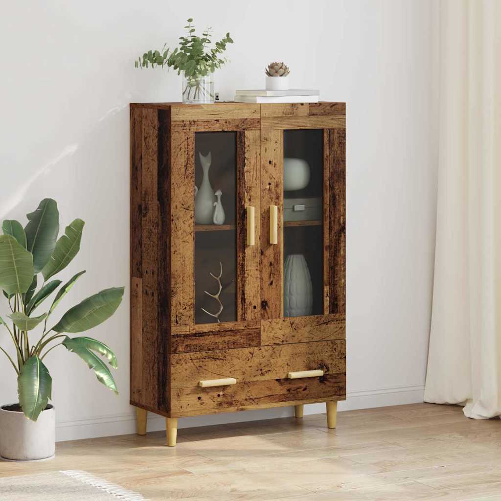 Highboard Altholz 70 x 31 x 115 cm Holzwerkstoff